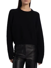 Bruzzi Cropped Wool-Cashmere Sweater