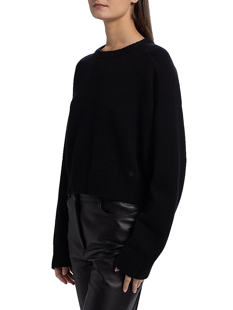 Bruzzi Cropped Wool-Cashmere Sweater