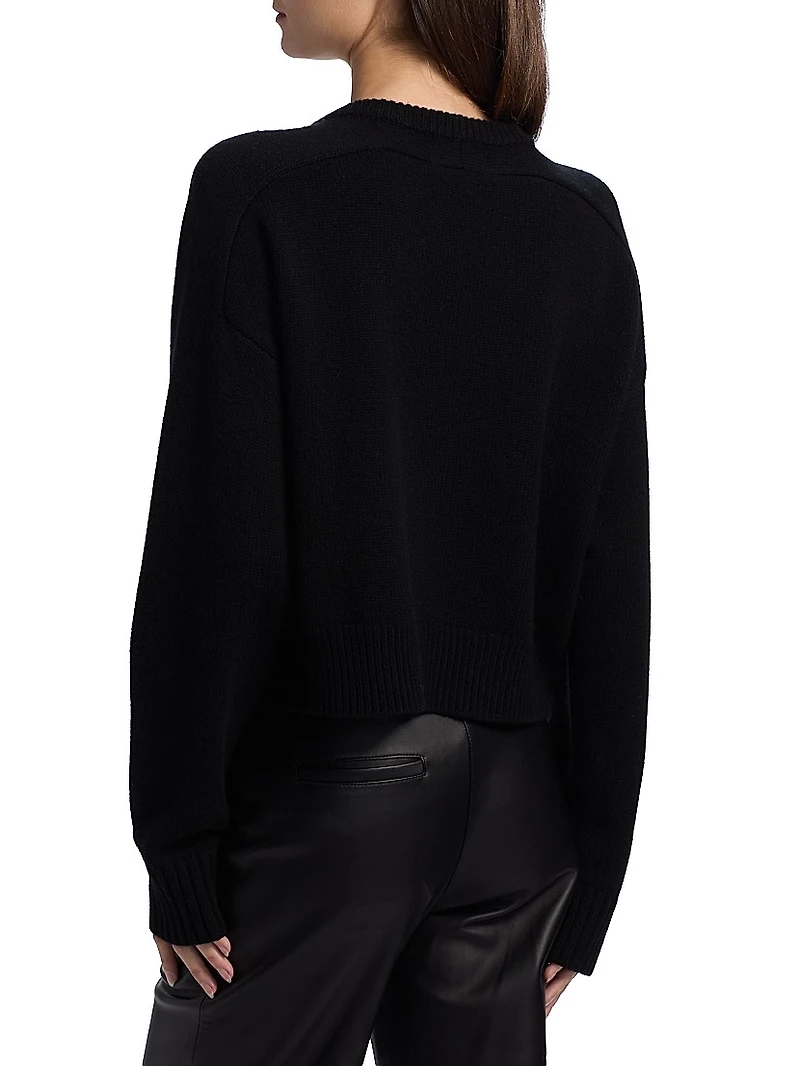 Bruzzi Cropped Wool-Cashmere Sweater