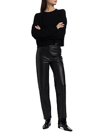 Bruzzi Cropped Wool-Cashmere Sweater