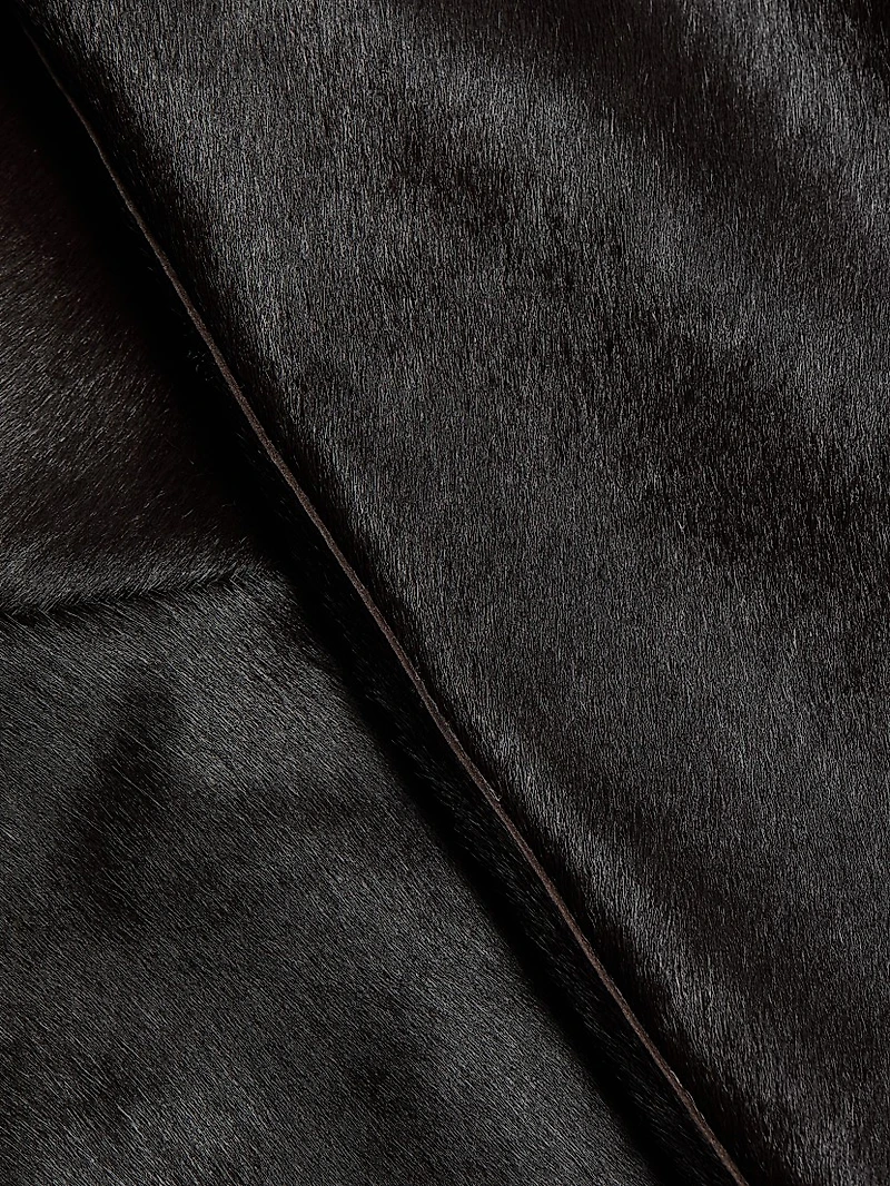 Myra Calf Hair Asymmetric Skirt