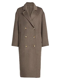 Borneo Double-Breasted Long Coat