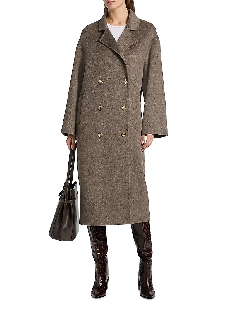 Borneo Double-Breasted Long Coat