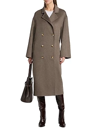 Borneo Double-Breasted Long Coat