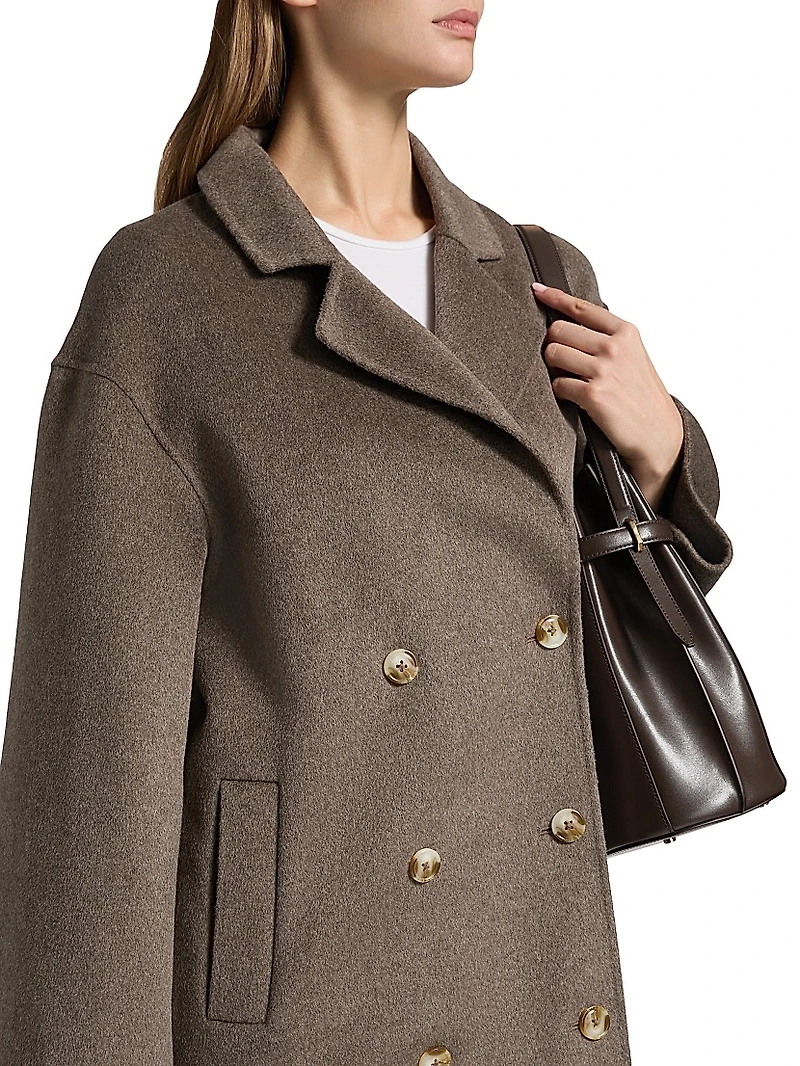 Borneo Double-Breasted Long Coat