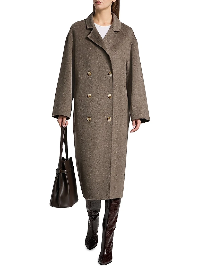 Borneo Double-Breasted Long Coat