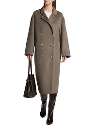 Borneo Double-Breasted Long Coat