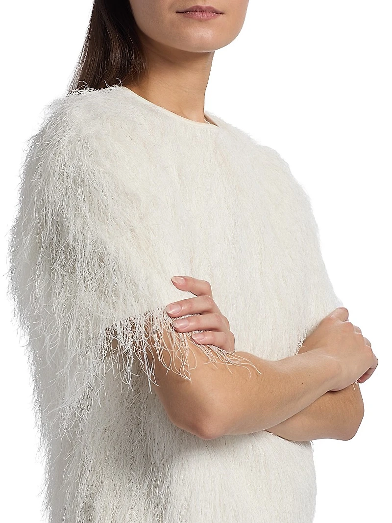 Zaro Short-Sleeve Textured Top