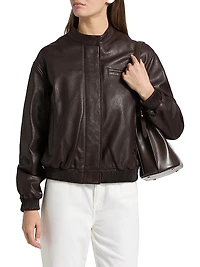 Marlow Leather Bomber Jacket