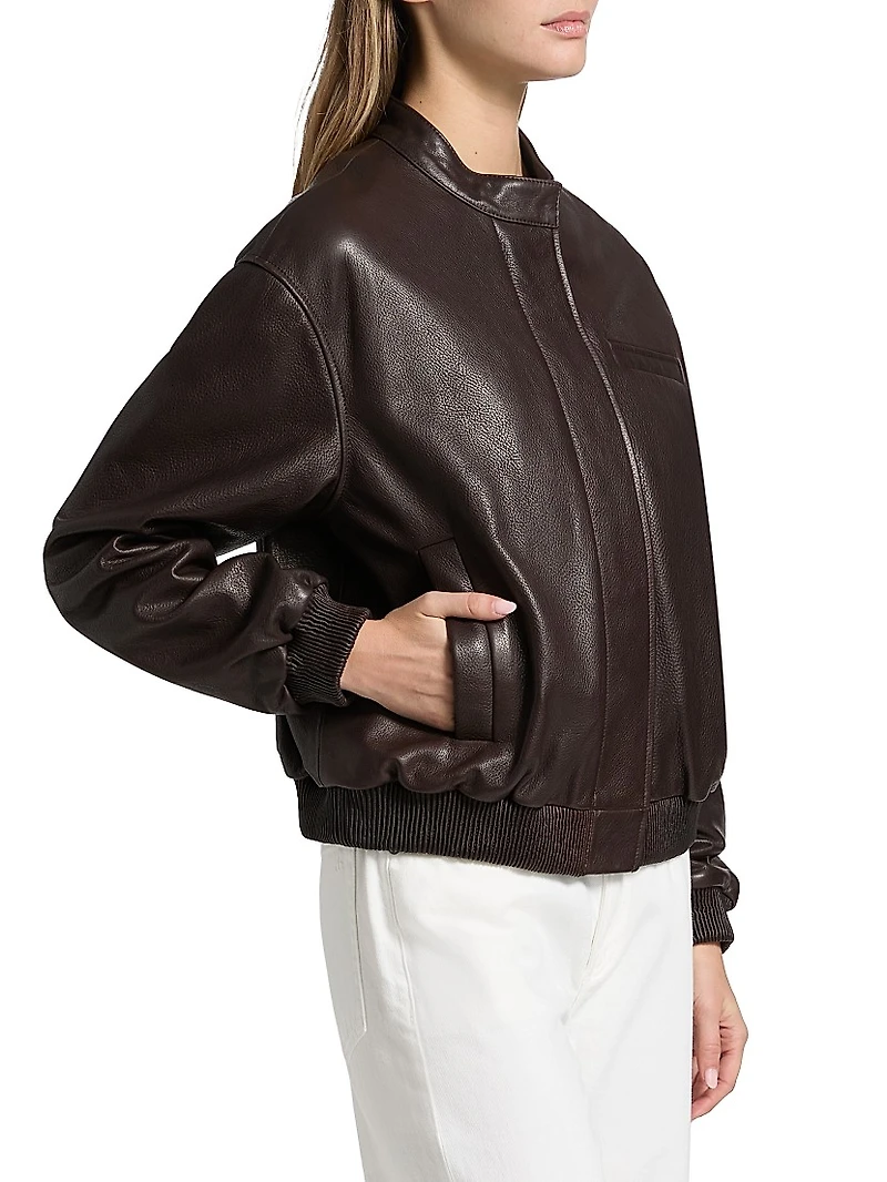 Marlow Leather Bomber Jacket