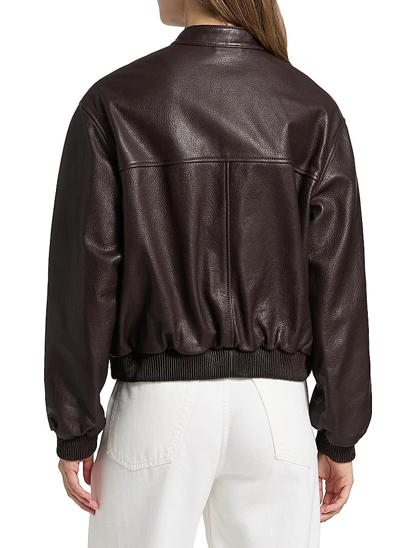 Marlow Leather Bomber Jacket