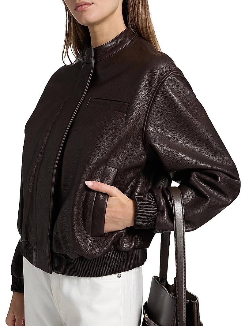 Marlow Leather Bomber Jacket