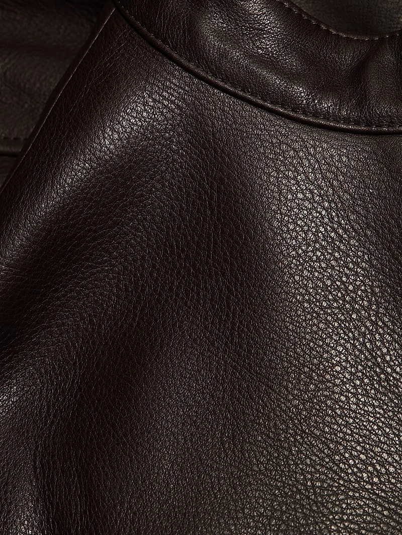 Marlow Leather Bomber Jacket