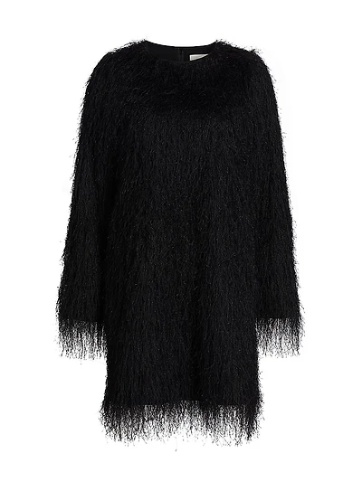 Tina Eyelash Fringe Minidress