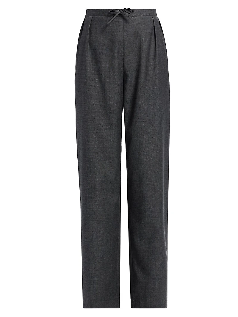 Cove Pleated-Front Wide Leg Pants