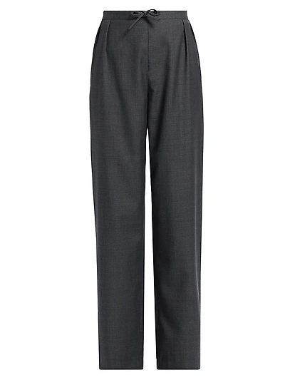 Cove Pleated-Front Wide Leg Pants