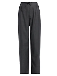 Cove Pleated-Front Wide Leg Pants