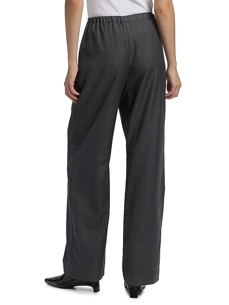Cove Pleated-Front Wide Leg Pants