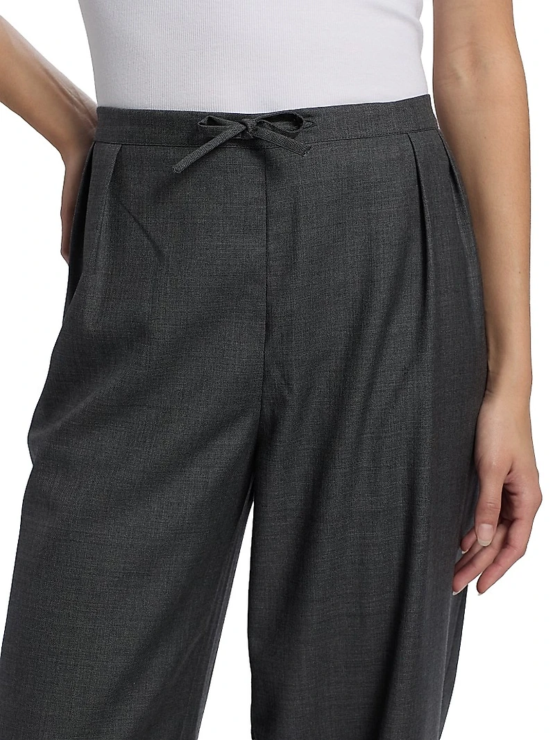 Cove Pleated-Front Wide Leg Pants