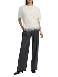 Cove Pleated-Front Wide Leg Pants
