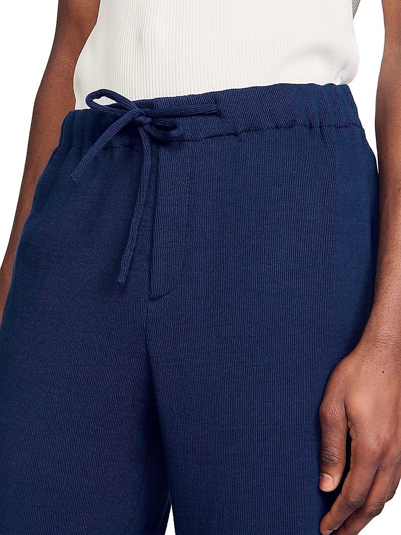 Pleated Bermuda Shorts