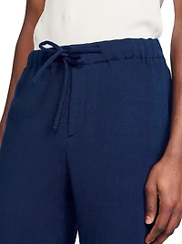Pleated Bermuda Shorts