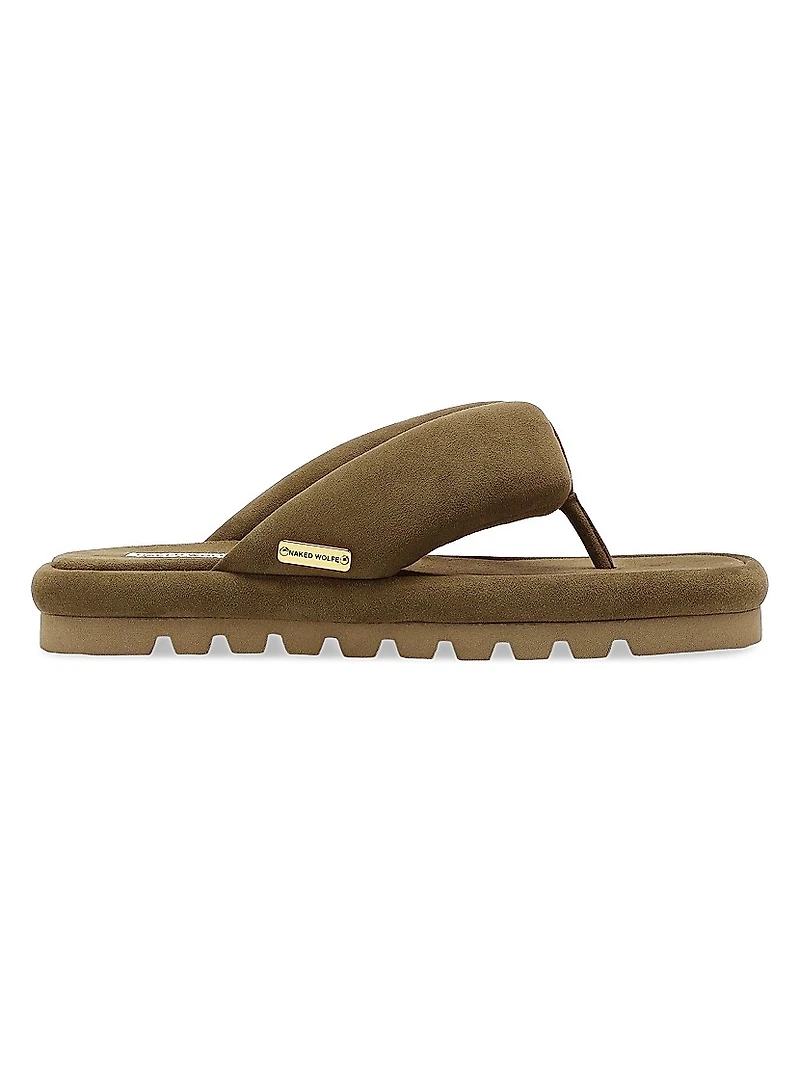 Hilary Suede Flip Flops