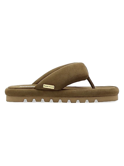 Hilary Suede Flip Flops