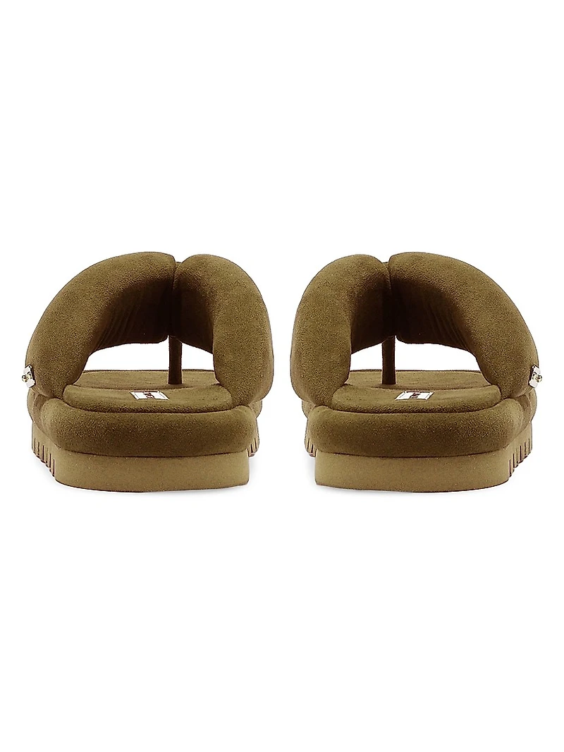 Hilary Suede Flip Flops