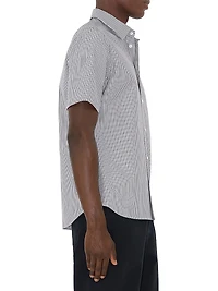 Striped Cotton Short-Sleeve Shirt