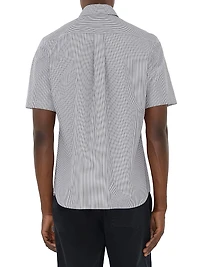 Striped Cotton Short-Sleeve Shirt