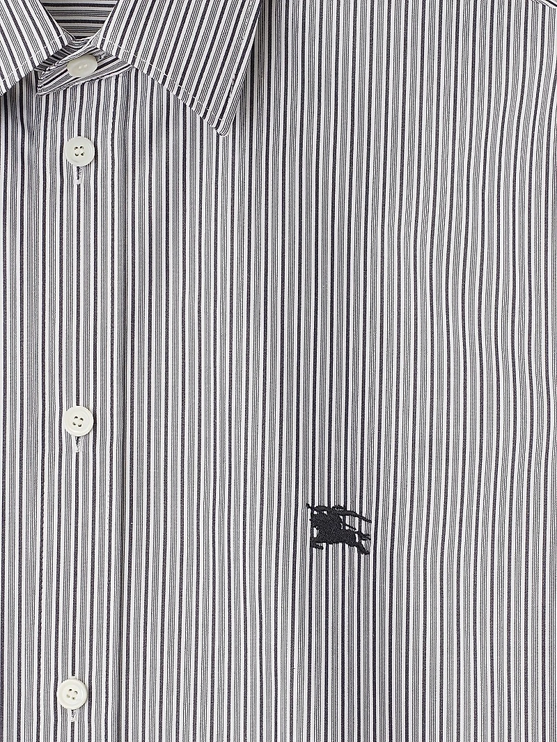 Striped Cotton Short-Sleeve Shirt