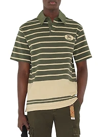 Striped Cotton Polo Shirt