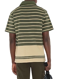 Striped Cotton Polo Shirt