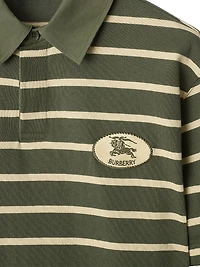 Striped Cotton Polo Shirt