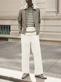 Striped Cotton Polo Shirt