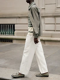 Striped Cotton Polo Shirt