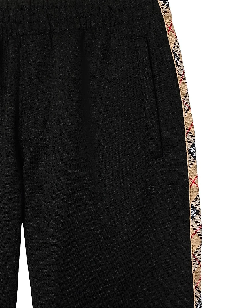 Check Trim Track Pants