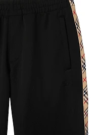 Check Trim Track Pants