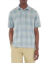 Burberry Checked Cotton Polo Shirt