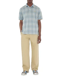 Burberry Checked Cotton Polo Shirt