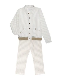 Little Boy's & Easton Jr. Striped Jacket