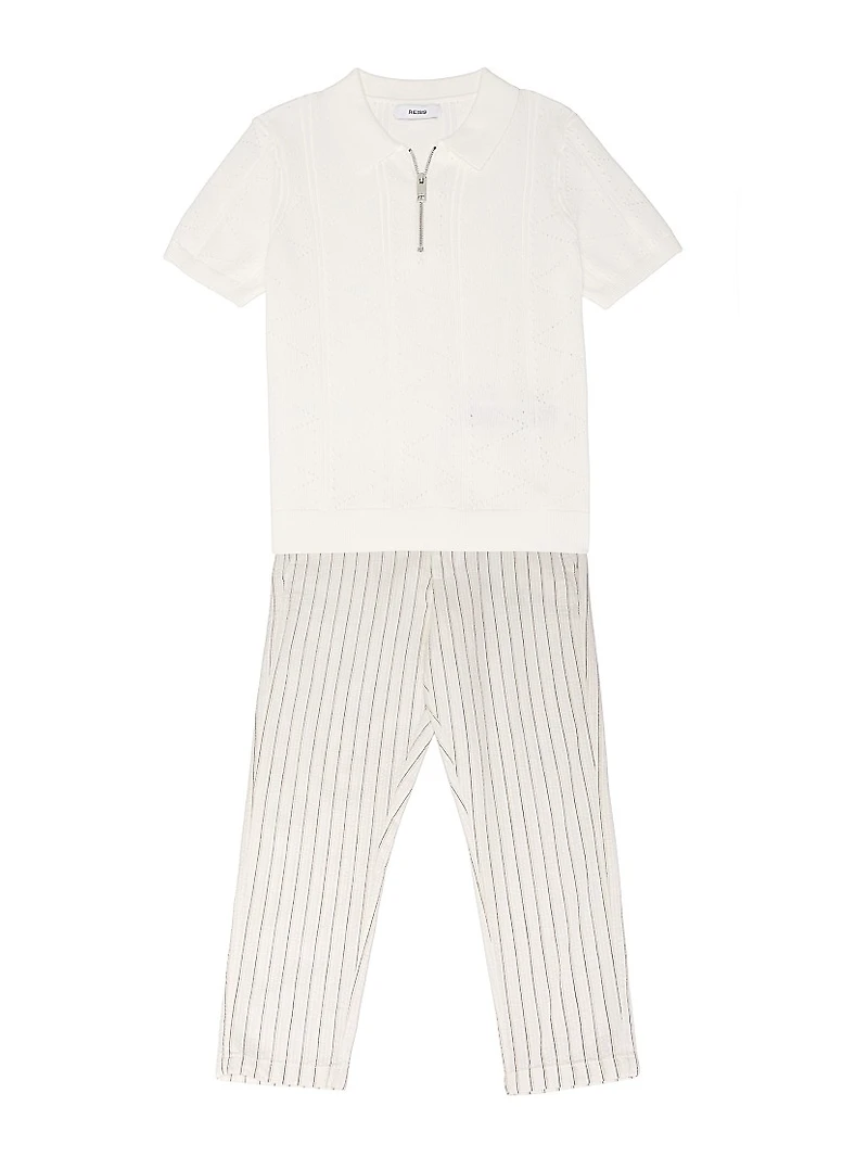 Little Boy's & Eastont Jr. Seersucker Striped Pants