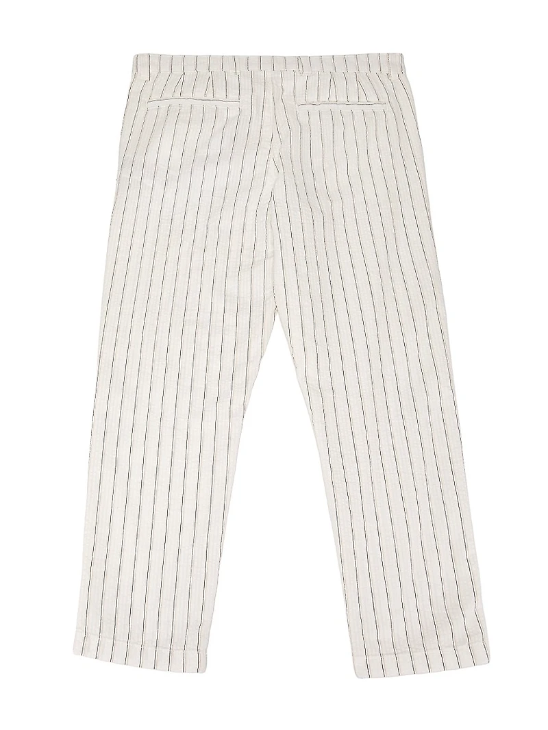 Little Boy's & Eastont Jr. Seersucker Striped Pants