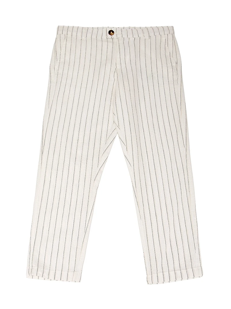 Little Boy's & Eastont Jr. Seersucker Striped Pants