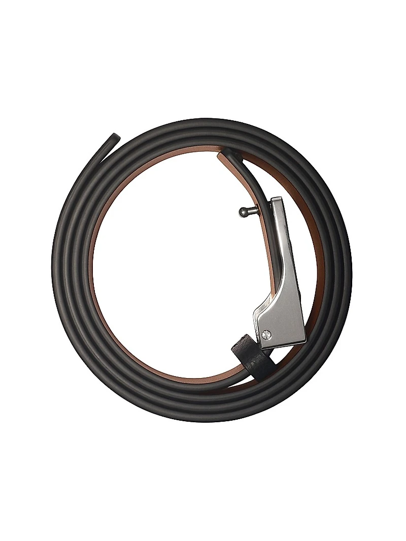 Square Knight Stamp Reversible Leather Belt