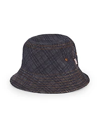 Check Denim Bucket Hat
