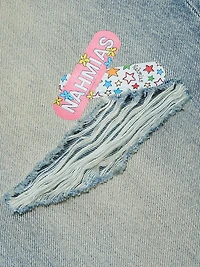 Bandage Baggy Straight Jeans