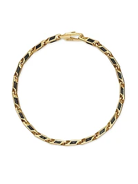 Streamline Faceted Chain Bracelet 18K Yellow Gold