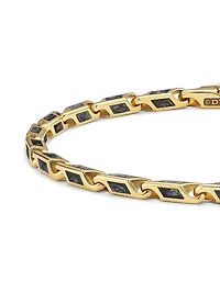 Streamline Faceted Chain Bracelet 18K Yellow Gold
